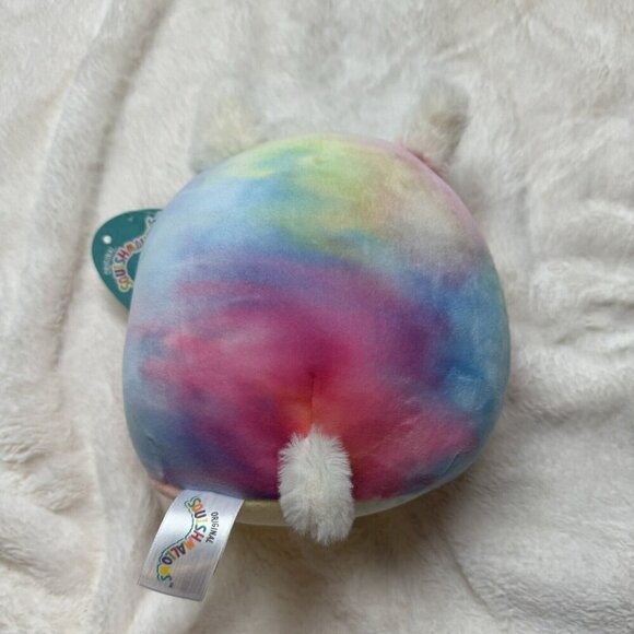 Noe The Sea Bunny 7.5” Squishmallow Kelly Toy Multi Color Tie Dye - Picture 4 of 4